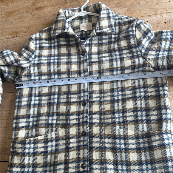 Sézane Will Jacket Plaid Wool Coat Size S - Picture 8 of 12